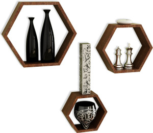 Home Sparkle Wooden Wall Shelf