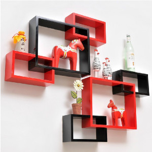 Wallz Art Square MDF Wall Shelf