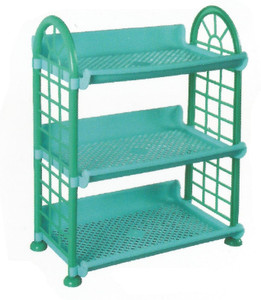 De Ultimate 3 Compartments Foldable Beautiful Multipurpose Rack Plastic Wall Shelf