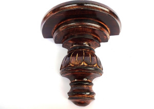 Woodpedlar Single Wooden, Iron Wall Shelf