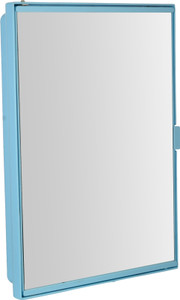 Zoom Z00M Pyramid Full Mirror Corner Storage Cabinet (Blue) Z121PMD-BLU-125717 Plastic Wall Shelf