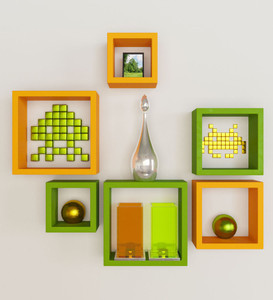 Decorhand Wooden Wall Shelf