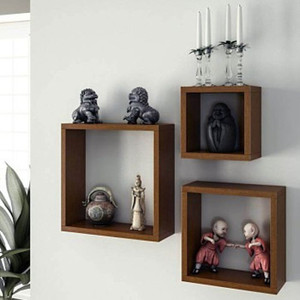 Onlineshoppee Wooden Wall Shelf