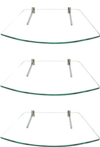 SDG Glass, Brass Wall Shelf