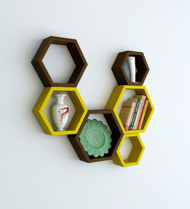 Artesia Wooden Wall Shelf