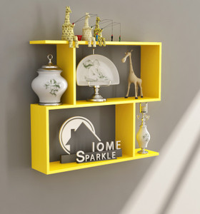 Home Sparkle Z Shaped MDF Wall Shelf