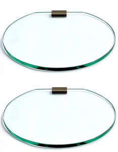 SDG Glass, Brass Wall Shelf