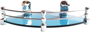 Royal Indian Craft Queen Bracket Royal BLUE Glass 10 Inch Multipurpose Glass Wall Shelf