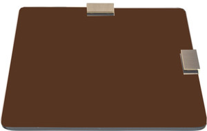 SDG Glass, Brass Wall Shelf