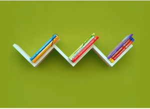 Wallz Art W Shaped MDF Wall Shelf
