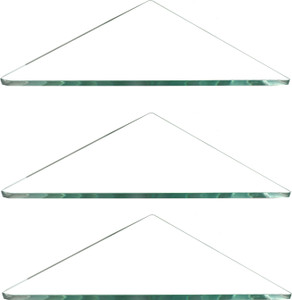 SDG Glass, Brass Wall Shelf