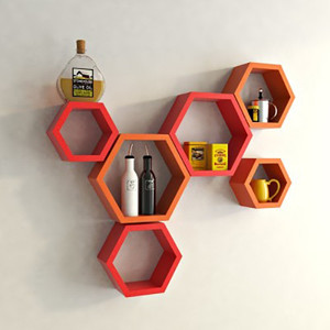 Usha Furniture Wooden Wall Shelf