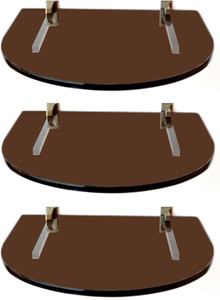 SDG Glass, Brass Wall Shelf