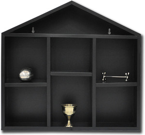 Logam Metal Hut Iron Wall Shelf