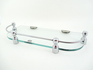 Royal Indian Craft D Brass Bracket 12 By 5 Inch New Look Glass Wall Shelf