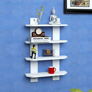 DriftingWood Ladder Shape Wooden Wall Shelf