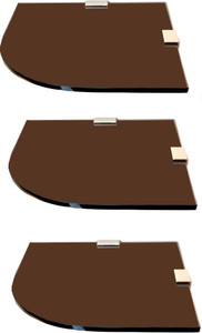 SDG Glass, Brass Wall Shelf