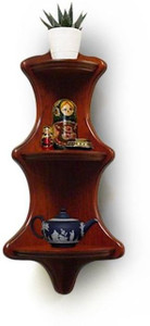 Onlineshoppee Triple Wooden Wall Shelf
