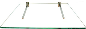 SDG Glass, Brass Wall Shelf