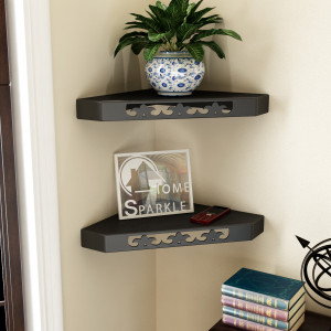 Home Sparkle Wooden Wall Shelf