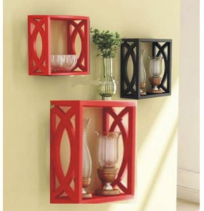 Onlineshoppee Wooden Wall Shelf