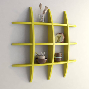 Onlineshoppee Big Tier MDF Wall Shelf
