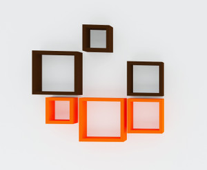 Wallz Art SQUARE SHAPE MDF Wall Shelf