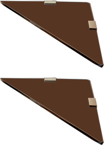 SDG Glass, Brass Wall Shelf