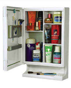 Cipla Plast Bathroom New Look Mirror Cabinet Plastic Wall Shelf