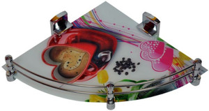 Royal Indian Craft Glass Wall Shelf
