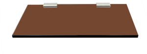 SDG Glass, Brass Wall Shelf