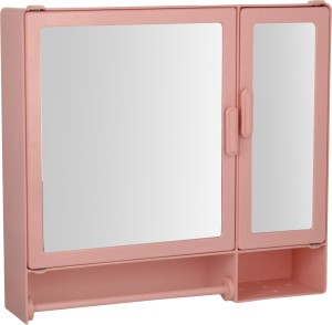 Zoom Z00M Butterfly Double Mirror Storage Cabinet Shelf (Pink) Z110BR-PNK-17416 Plastic Wall Shelf