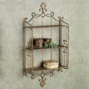 The New Look gold Iron Wall Shelf