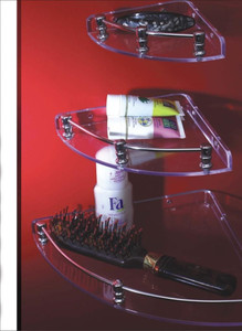Bathcare Plastic, Aluminium Wall Shelf