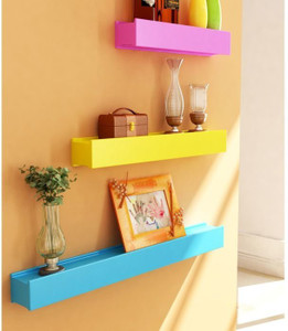 Onlineshoppee Wooden Wall Shelf