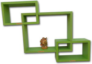 BM WOOD FURNITURE Nested Set of 3 Wooden Wall Shelf
