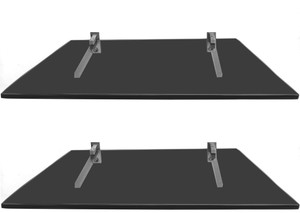 SDG Glass, Brass Wall Shelf