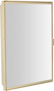 Zoom Z00M Pyramid Full Mirror Corner Storage Cabinet (Ivory) Z121PMD-IV-125717 Plastic Wall Shelf