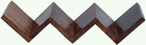 Martcrown Zig Zag Wooden Wall Shelf