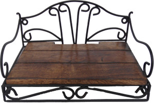 Handicraft ATTRACTIVE DESIGN SETUP BOX STAND Wooden, Iron Wall Shelf
