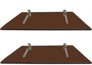 SDG Glass, Brass Wall Shelf