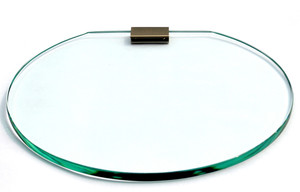 SDG Glass, Brass Wall Shelf