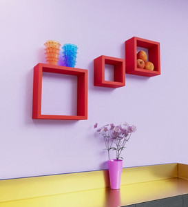 Artesia Wooden Wall Shelf