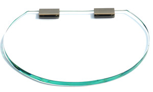 SDG Glass, Brass Wall Shelf