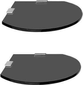 SDG Glass, Brass Wall Shelf
