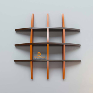 DriftingWood Globe Shape Wooden Wall Shelf