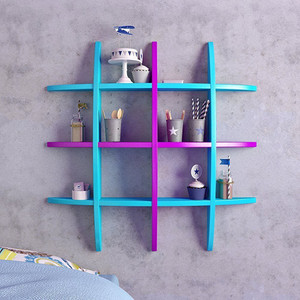 BM WOOD FURNTIRE Glob Shep Wooden Wall Shelf