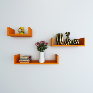 Wallz Art U Shaped MDF Wall Shelf