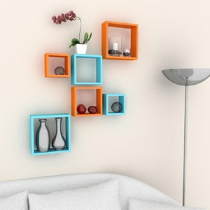Wallz Art Square MDF Wall Shelf