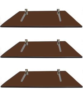 SDG Glass, Brass Wall Shelf